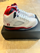 Load image into Gallery viewer, Air Jordan 5 Retro “Black Tongue” size 11.5