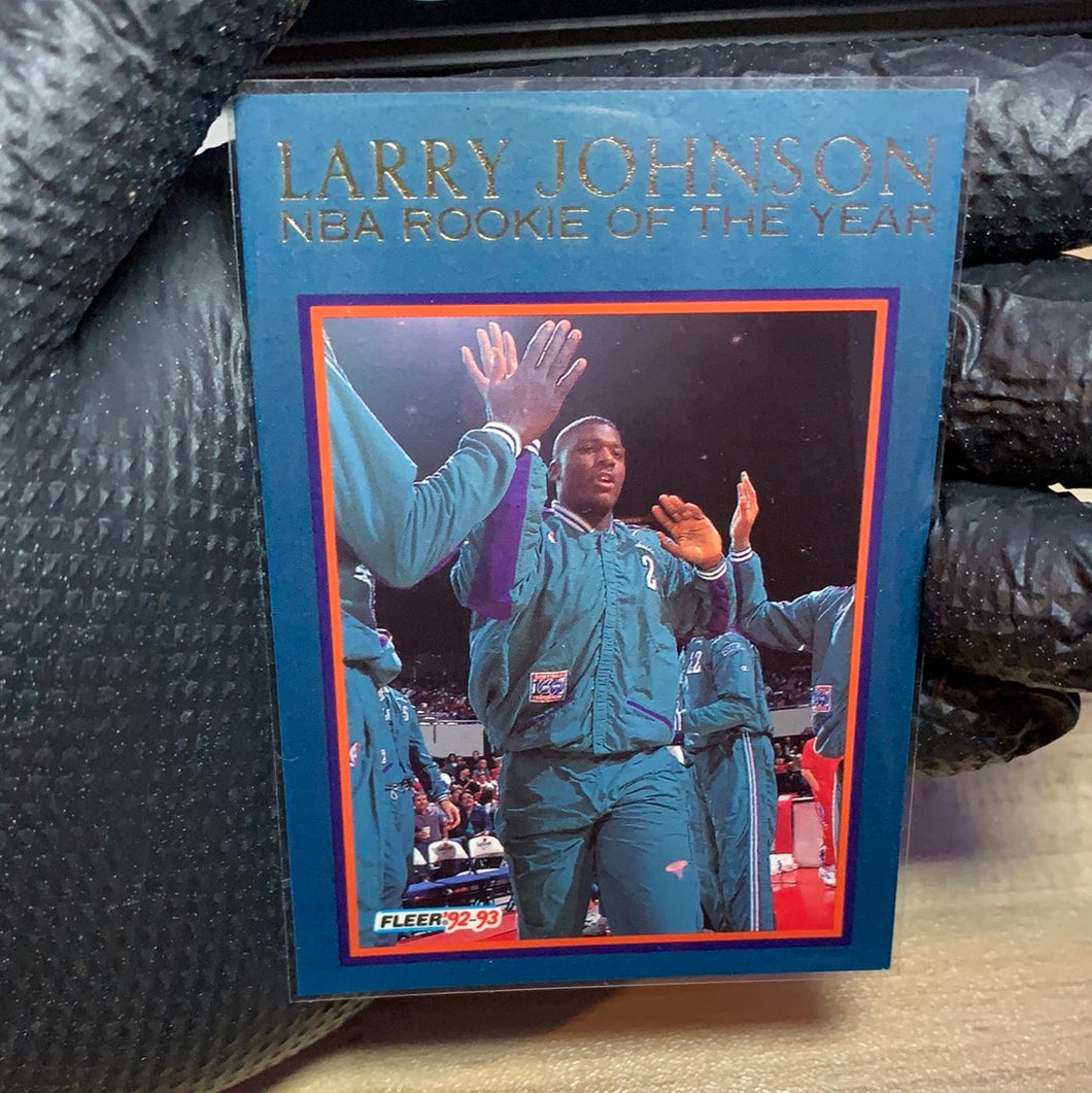 FLEER Larry Johnson “NBA Rookie of the Year” 1992